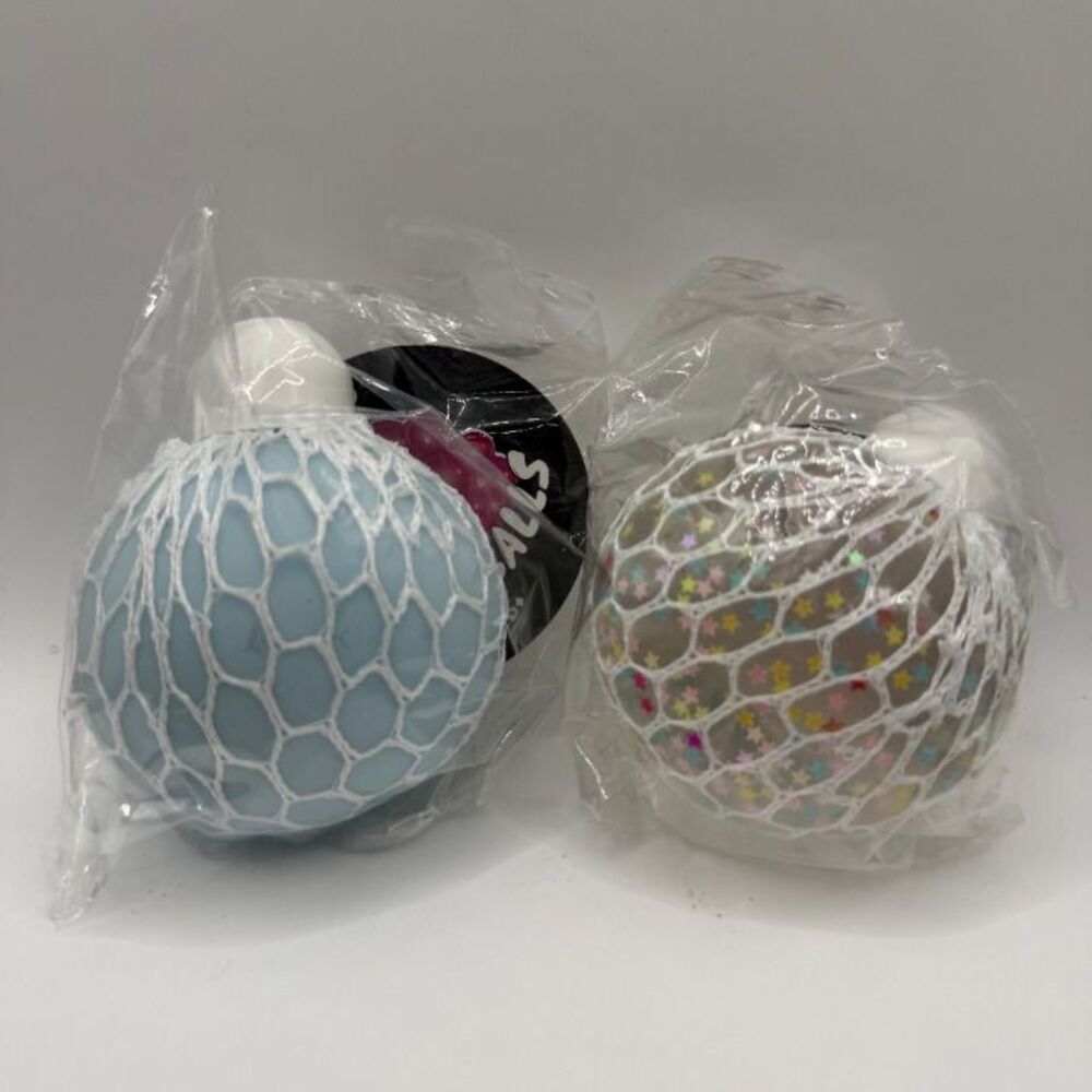 [2 PC] Five Below Mesh Squeeze Ball *Viral* Sensory Squishy Toy